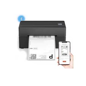 refurbished printer bluetooth thermal label printer, 130b wireless for shipping packages small business